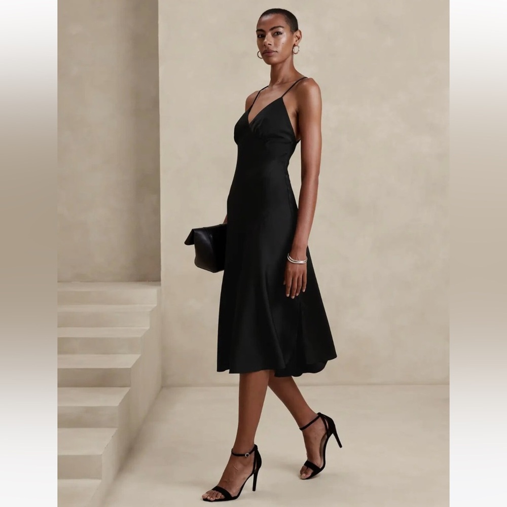 Banana Republic Black Midi Dress